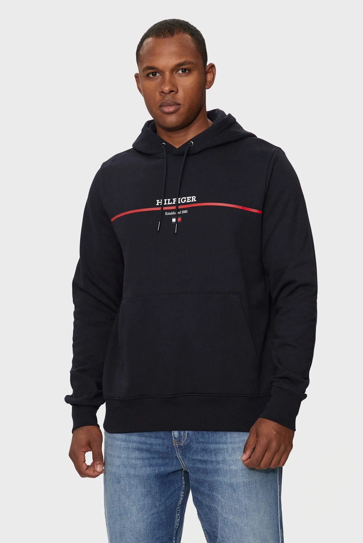 Hudi HILFIGER STRIPE TERRY HOODY 1