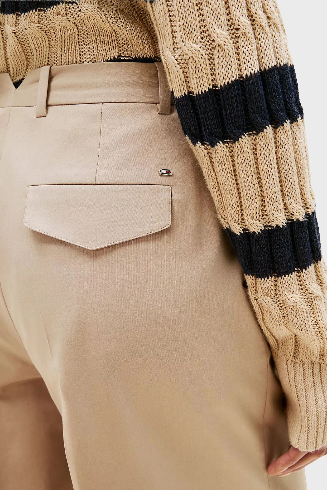 Штаны COTTON WIDE LEG ANKLE CHINO PANT 5