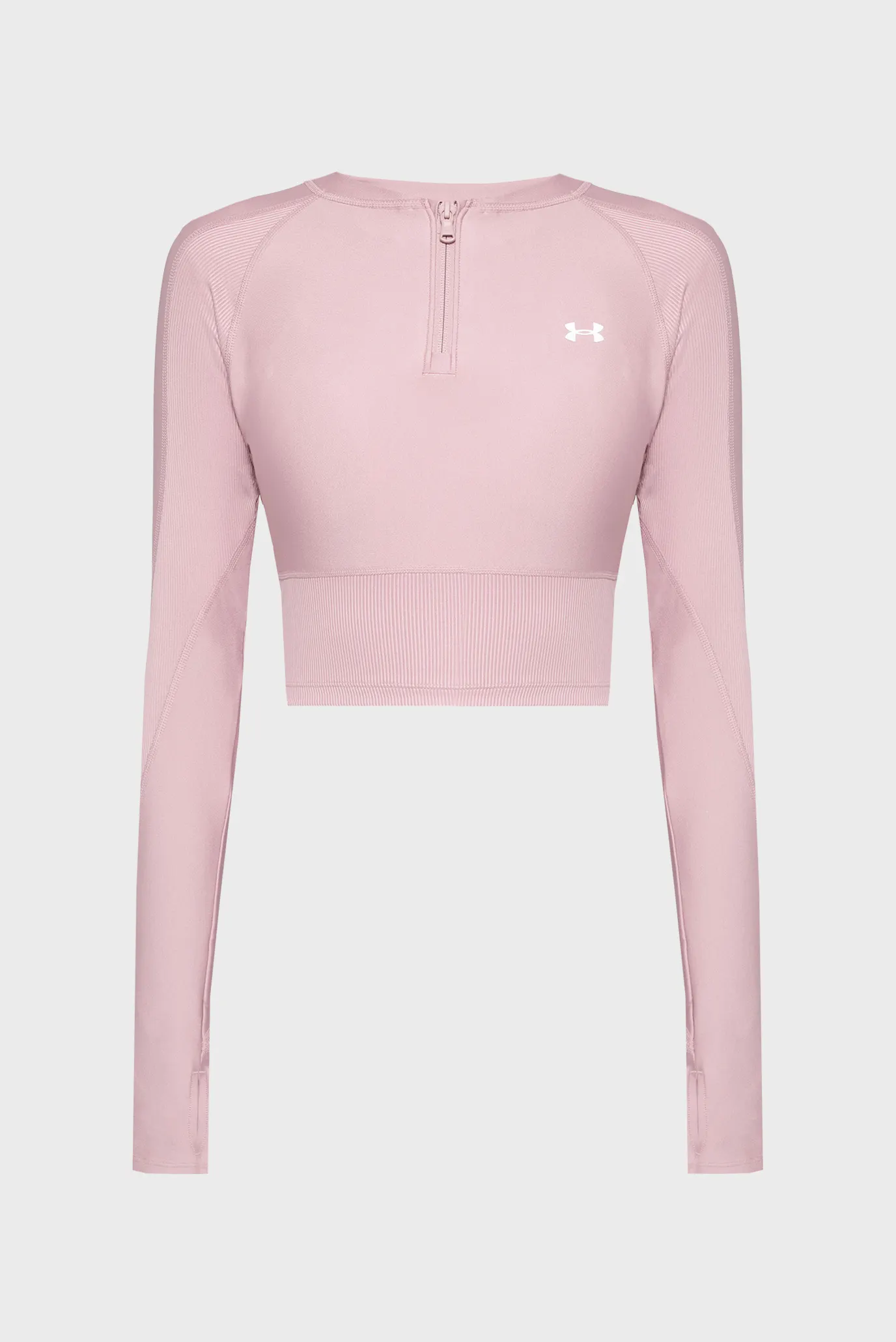 Uzun yengli futbolka UA HG Rib 1 4 Zip 1