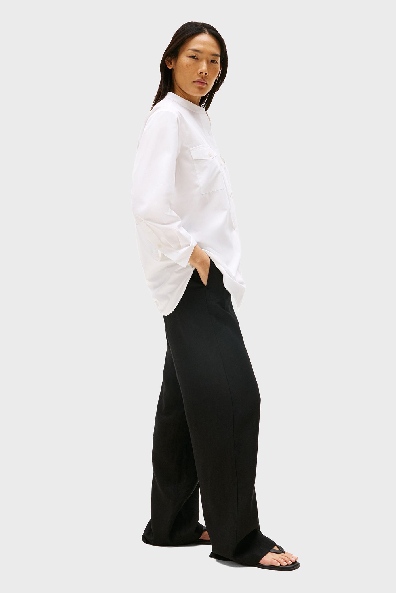 Ishton ESS LINEN TAILORED STRAIGHT PANT 3
