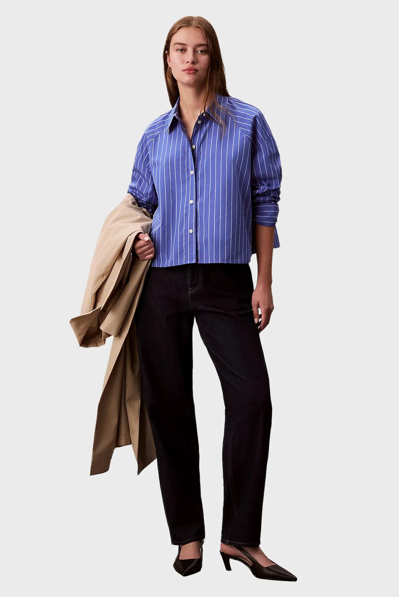 Рубашка YD STRIPE BOXY CROPPED SHIRT 2