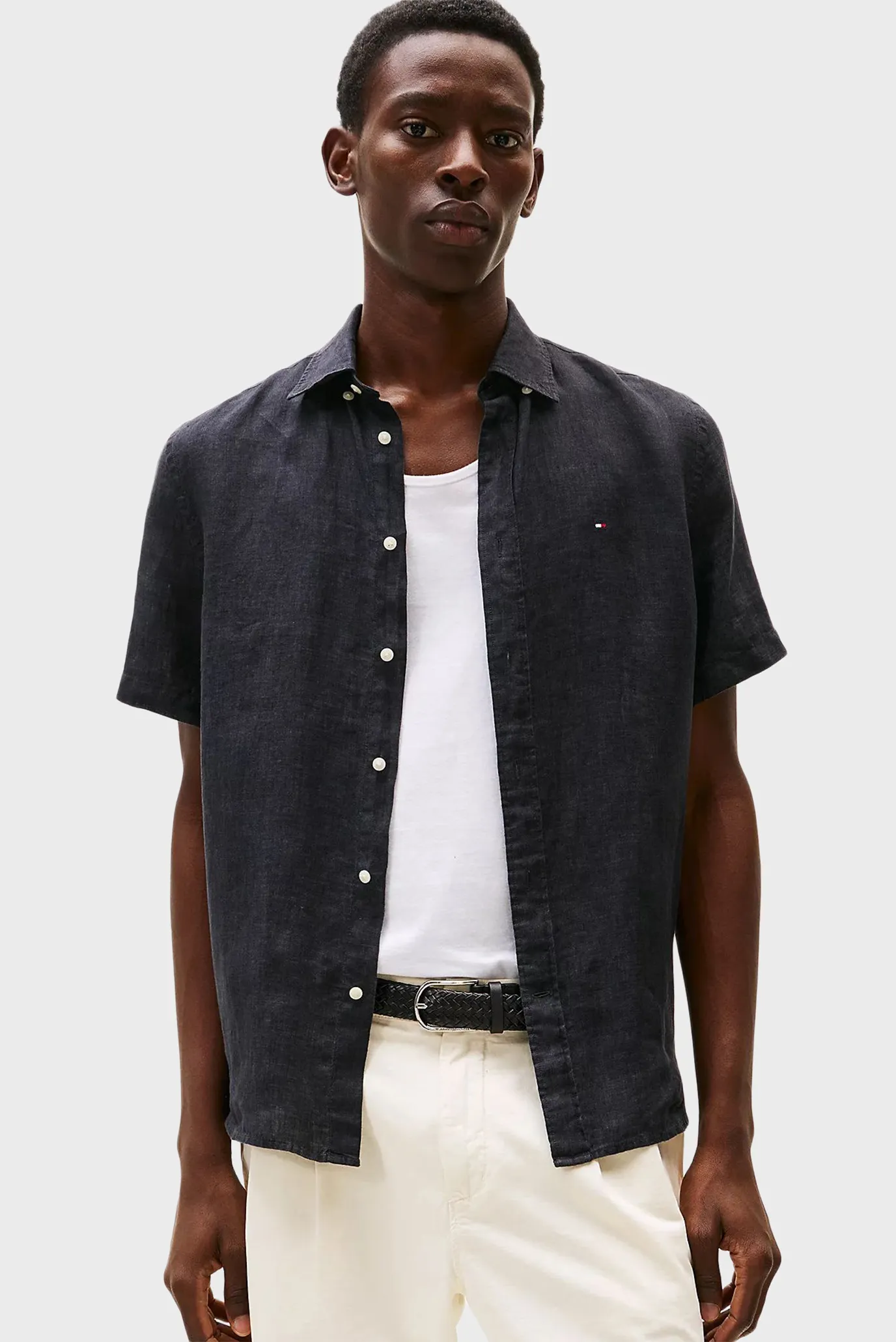 Yengi kalta ko'ylak PIGMENT DYED LINEN RF SHIRT S S 1