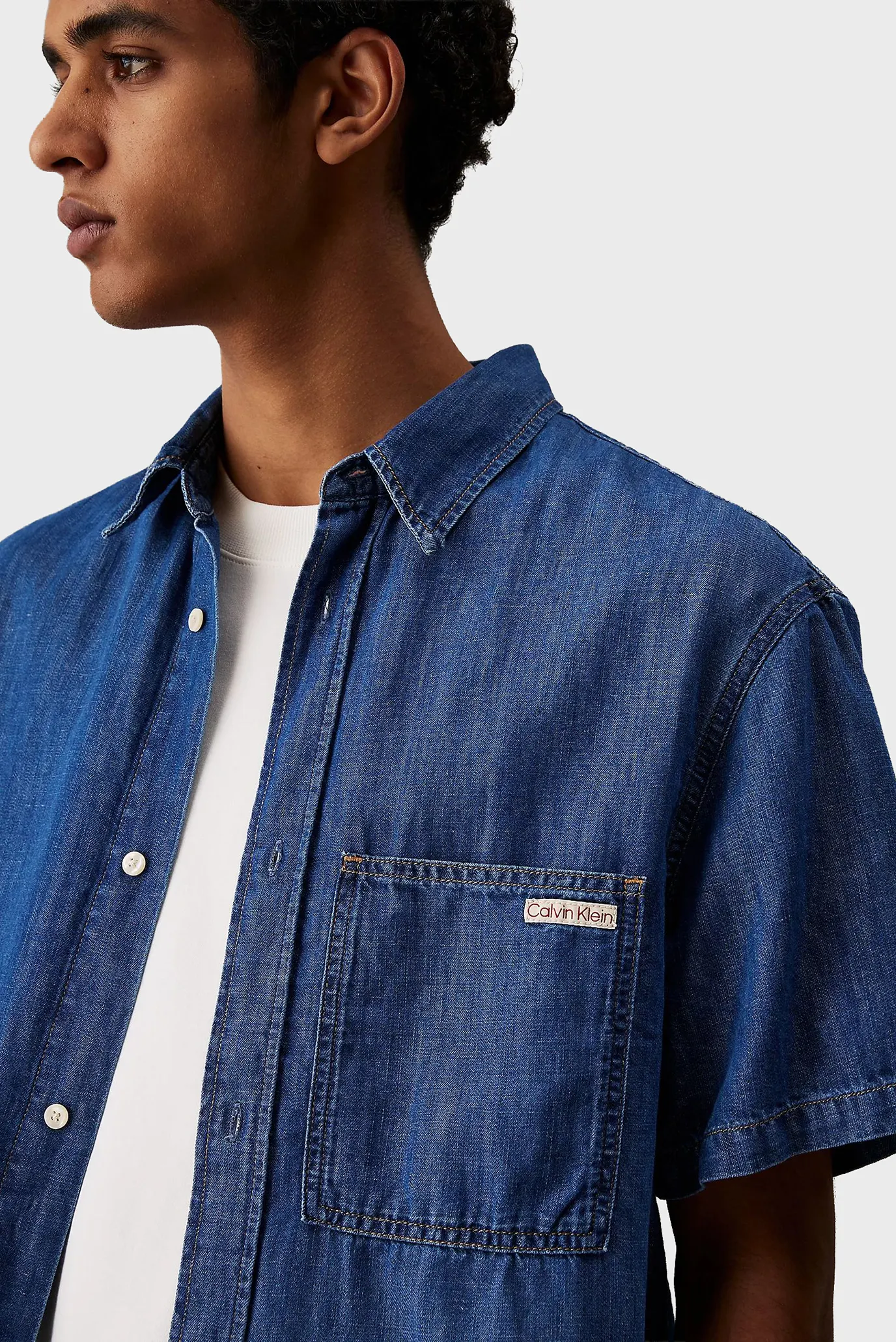 Yengi kalta ko'ylak REGULAR SS DENIM SHIRT 4