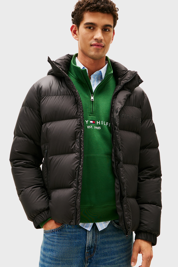 Qishki kurtka MIX DOWN HOODED PUFFER Tommy Hilfiger Qishki kurtka MIX DOWN HOODED PUFFER Tommy Hilfiger