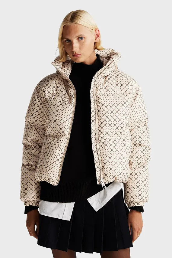 Куртка зимняя NEW YORK DOWN AOP JKT WITH HOOD Tommy Hilfiger