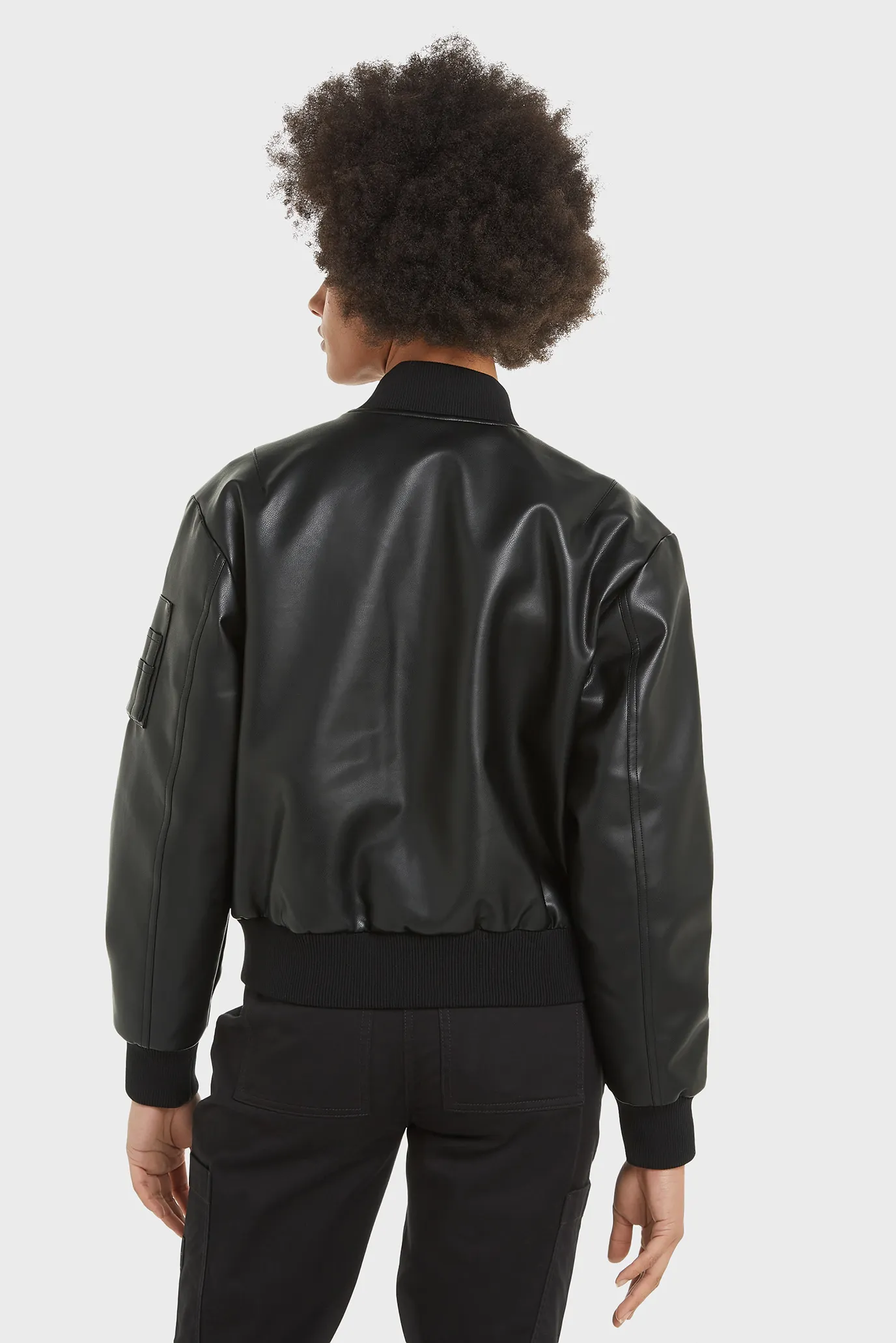 Куртка кожаная FAUX LEATHER BOMBER JACKET 2