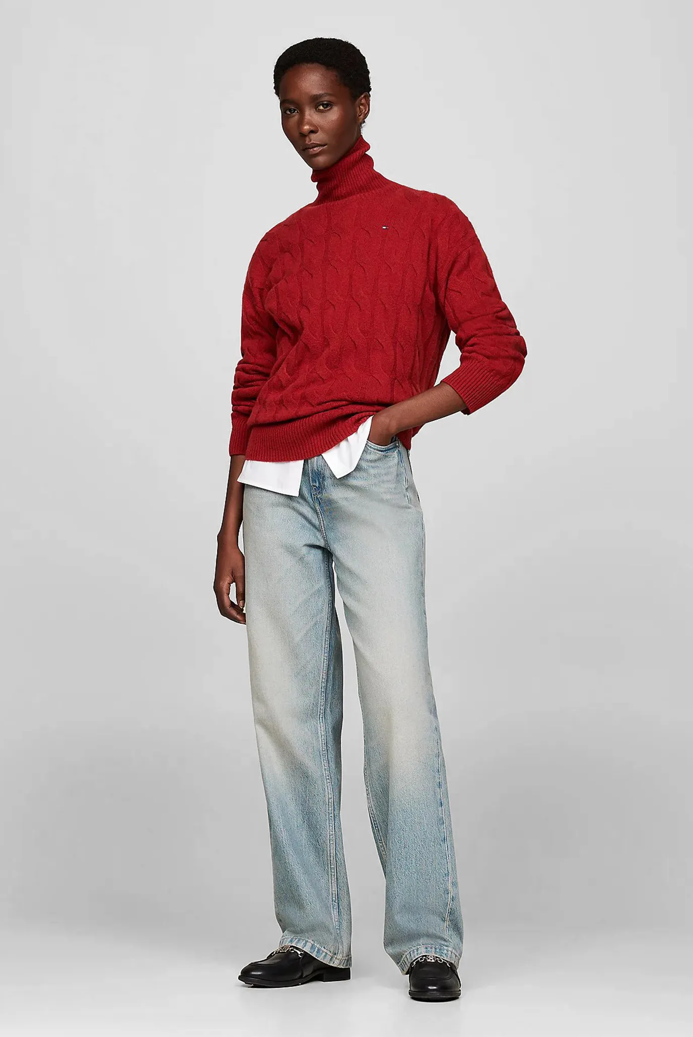 Гольф SOFT WOOL CABLE ROLL-NK LS SWT 2