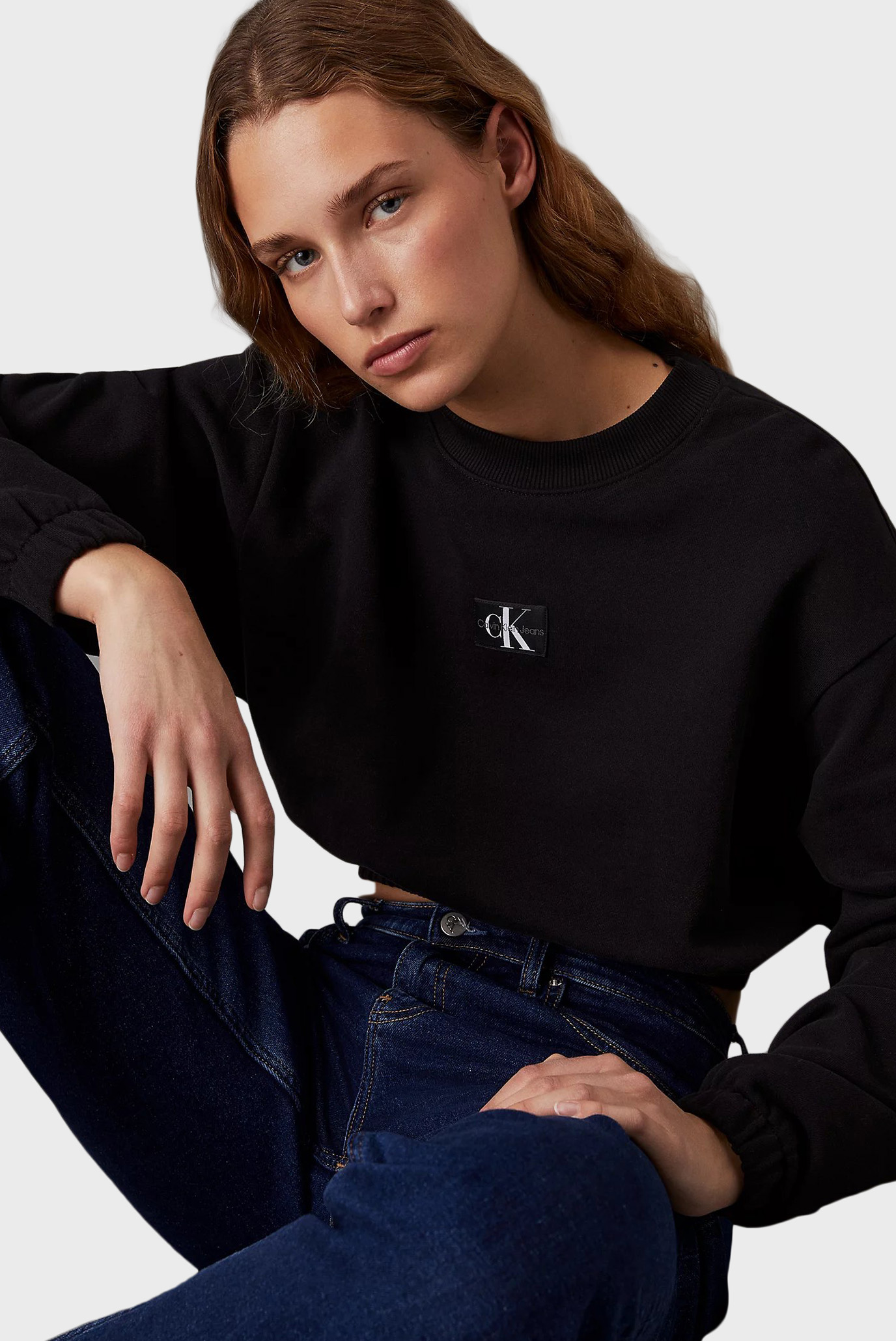 Свитшот WOVEN LABEL CREW NECKCalvin Klein Jeans Свитшот WOVEN LABEL CREW NECK 4