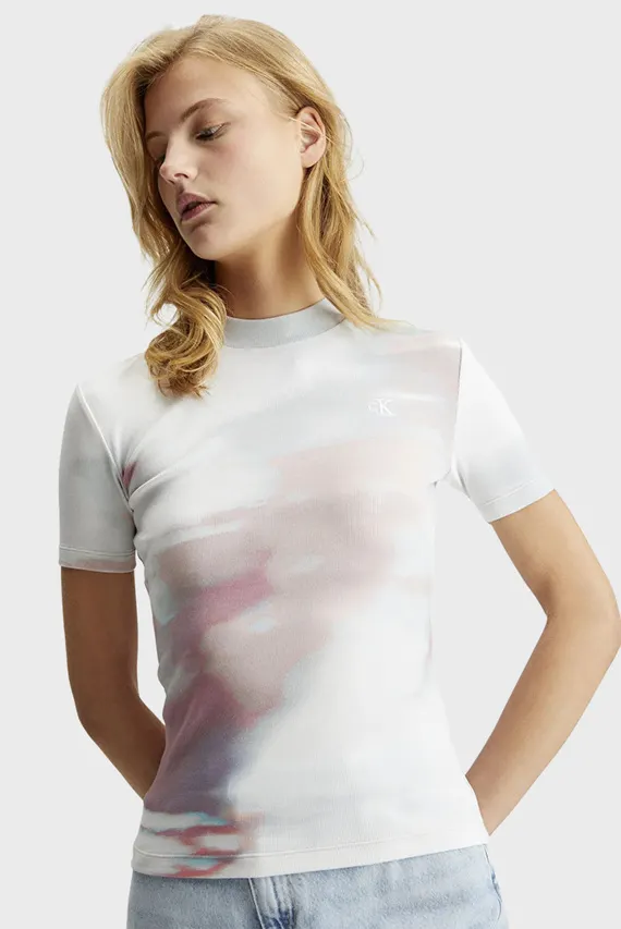 Futbolka AOP RIB TEE Calvin Klein Jeans