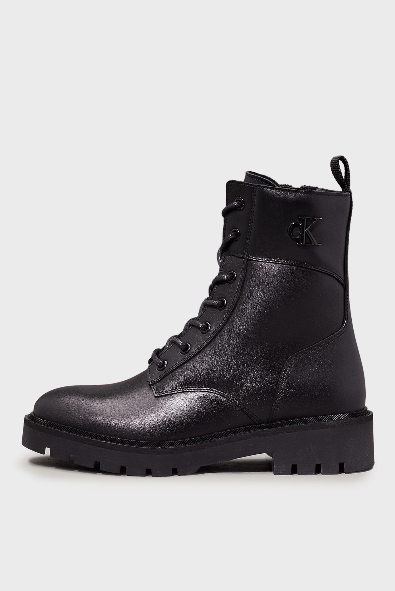 Ботинки COMBAT BOOT MID ZIP LTH IN CALFCalvin Klein Jeans Ботинки COMBAT BOOT MID ZIP LTH IN CALF 3