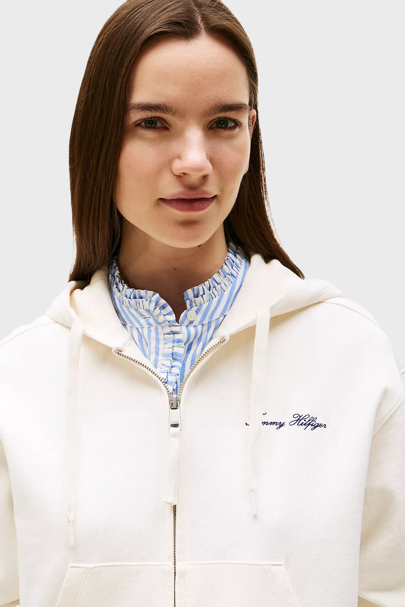 Reglan SCRIPT REG PIQUE ZIP-UP HOODIE 4