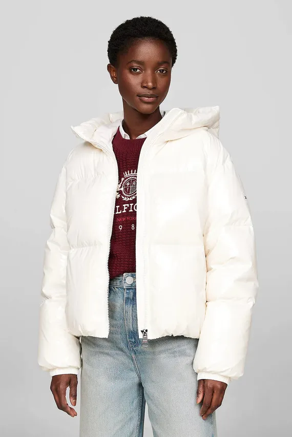 Куртка зимняя NEW YORK DOWN GLOSS JKT WTH HOOD Tommy Hilfiger