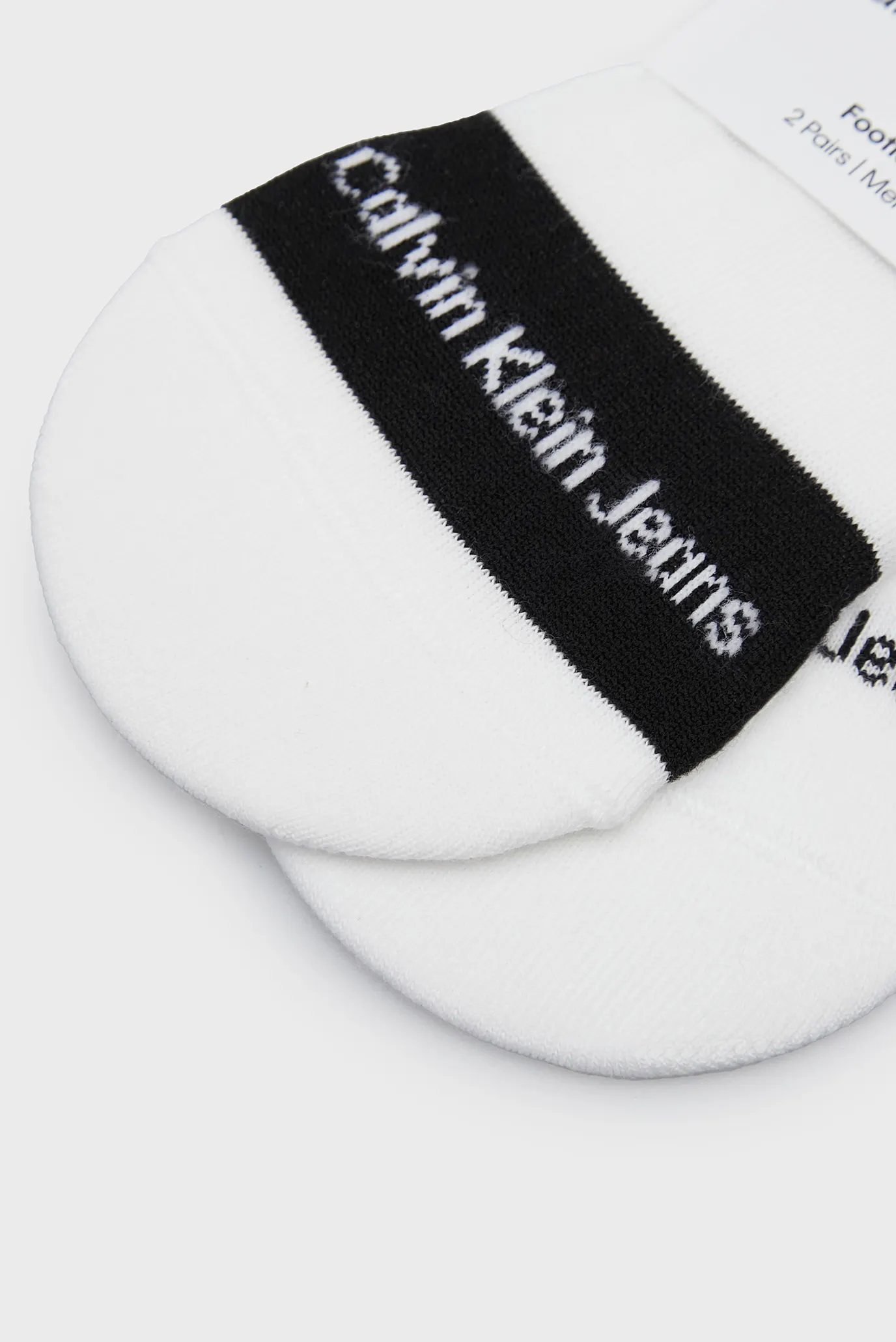 Следы CKJ MEN FOOTIE HIGH CUT 2P CONTRAST TAB 2