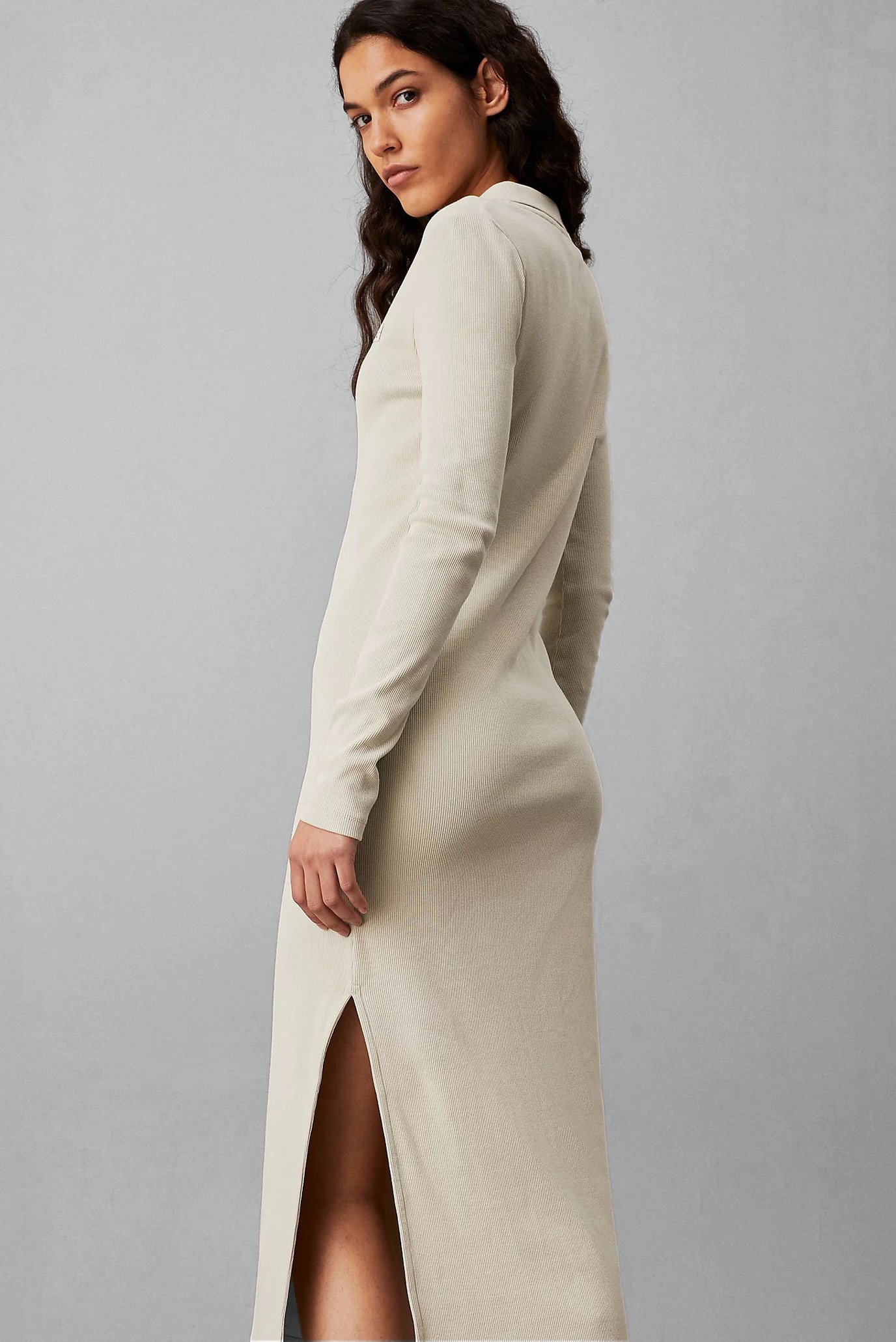 Платье WOVEN LABEL RIB POLO LS DRESSCalvin Klein Jeans Платье WOVEN LABEL RIB POLO LS DRESS 3
