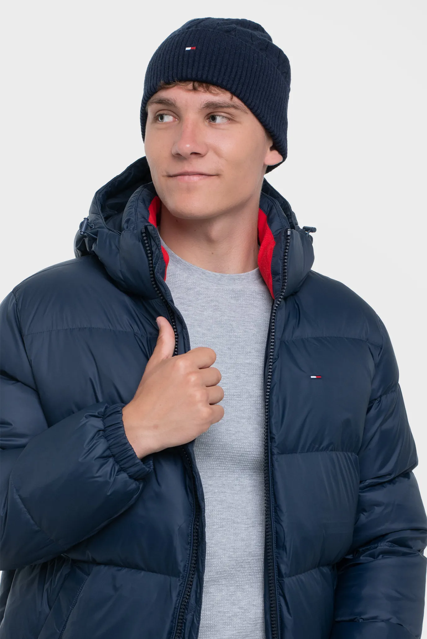 Шапка TH FLAG CABLE KNIT BEANIE 2