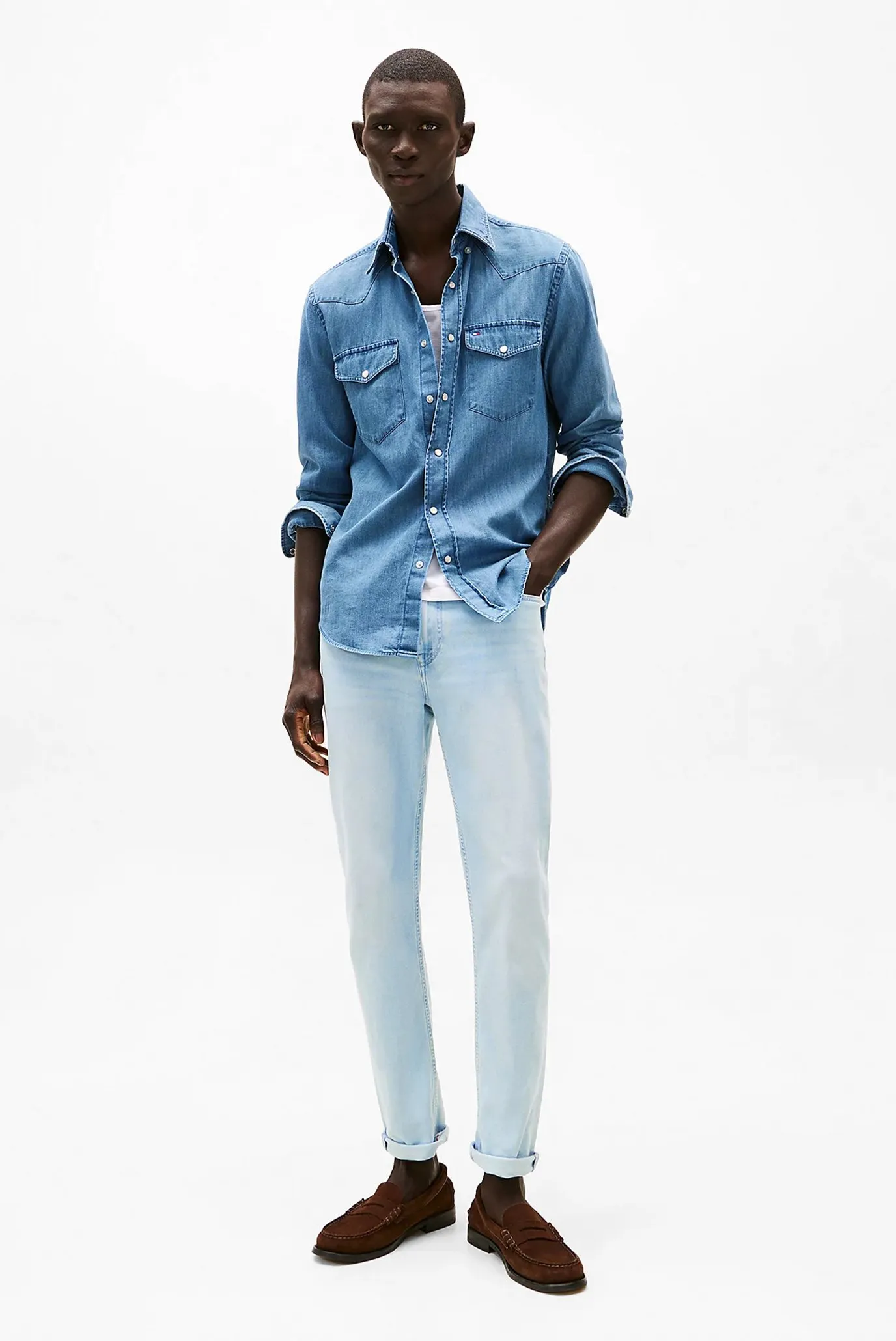 Jins shim SLIM BLEECKER SSTR OCEAN BLUE 2