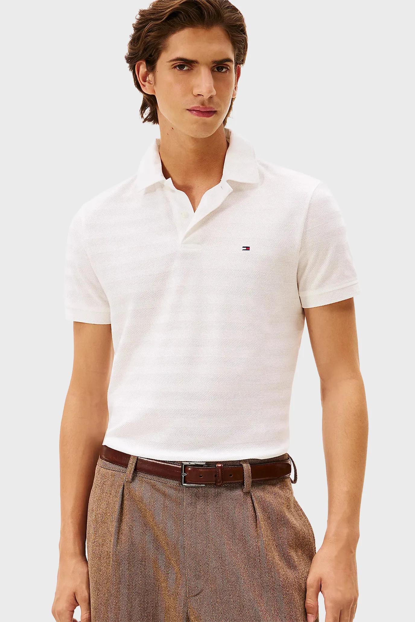 Поло SS HERRINGBONE REG POLO 1