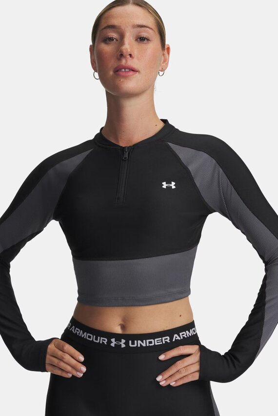 Лонгслив UA HG Rib 1 4 Zip Under Armour
