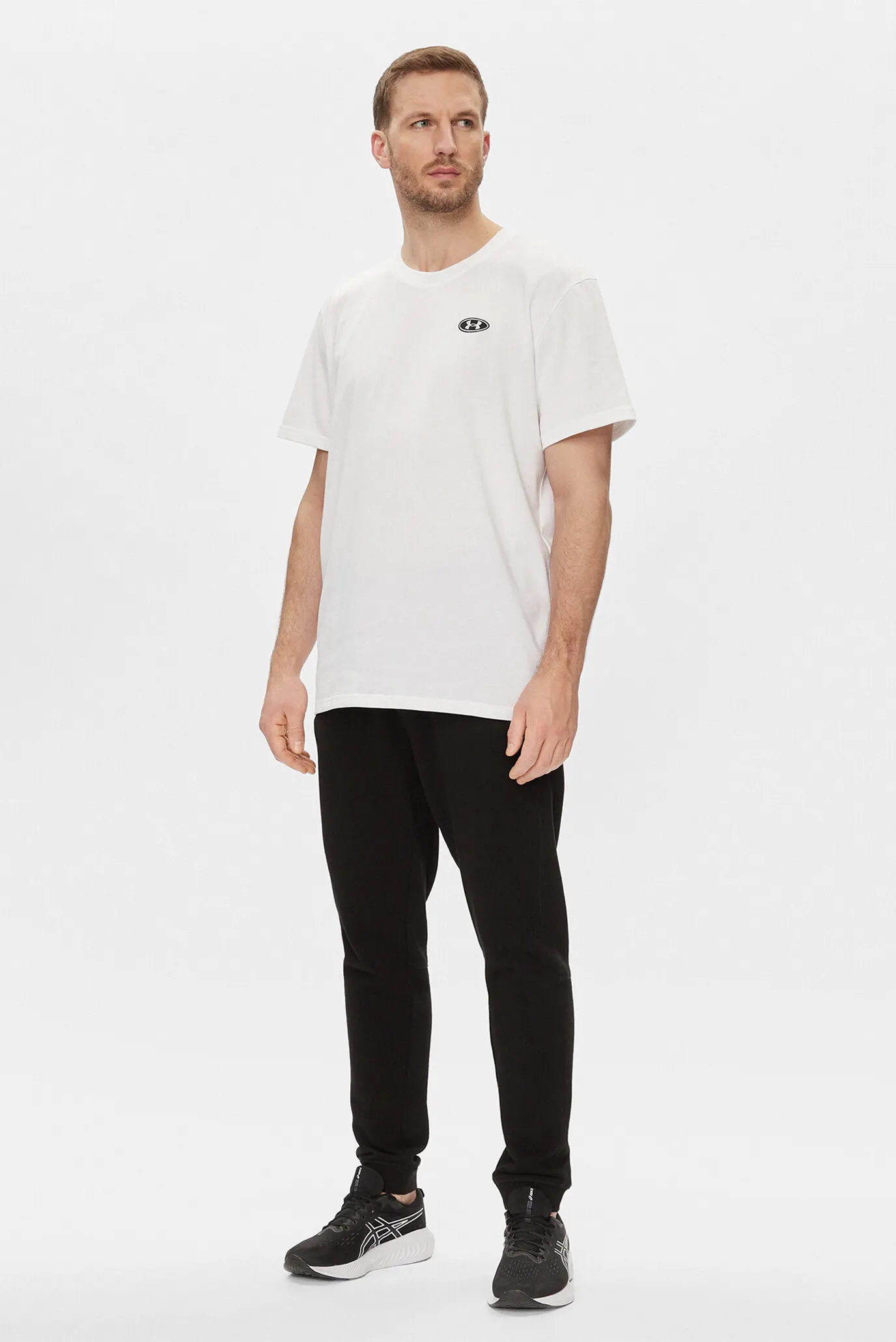 Futbolka UA HW LC PATCH SS-WHT 2