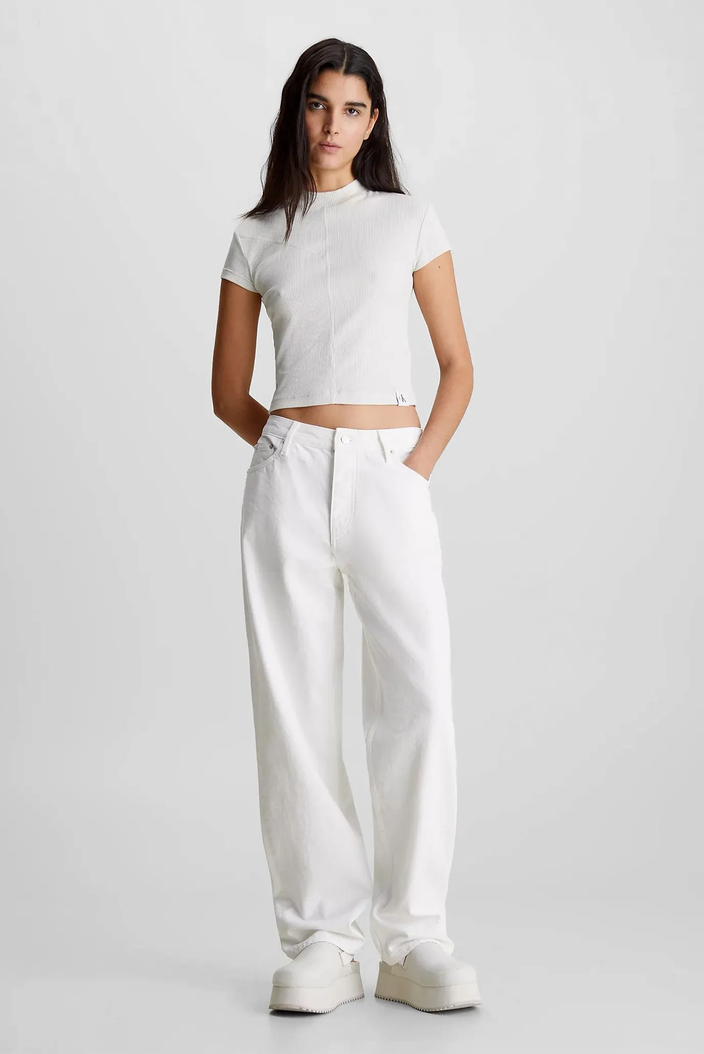 Футболка SEAMING RIB SLIM TEE 2