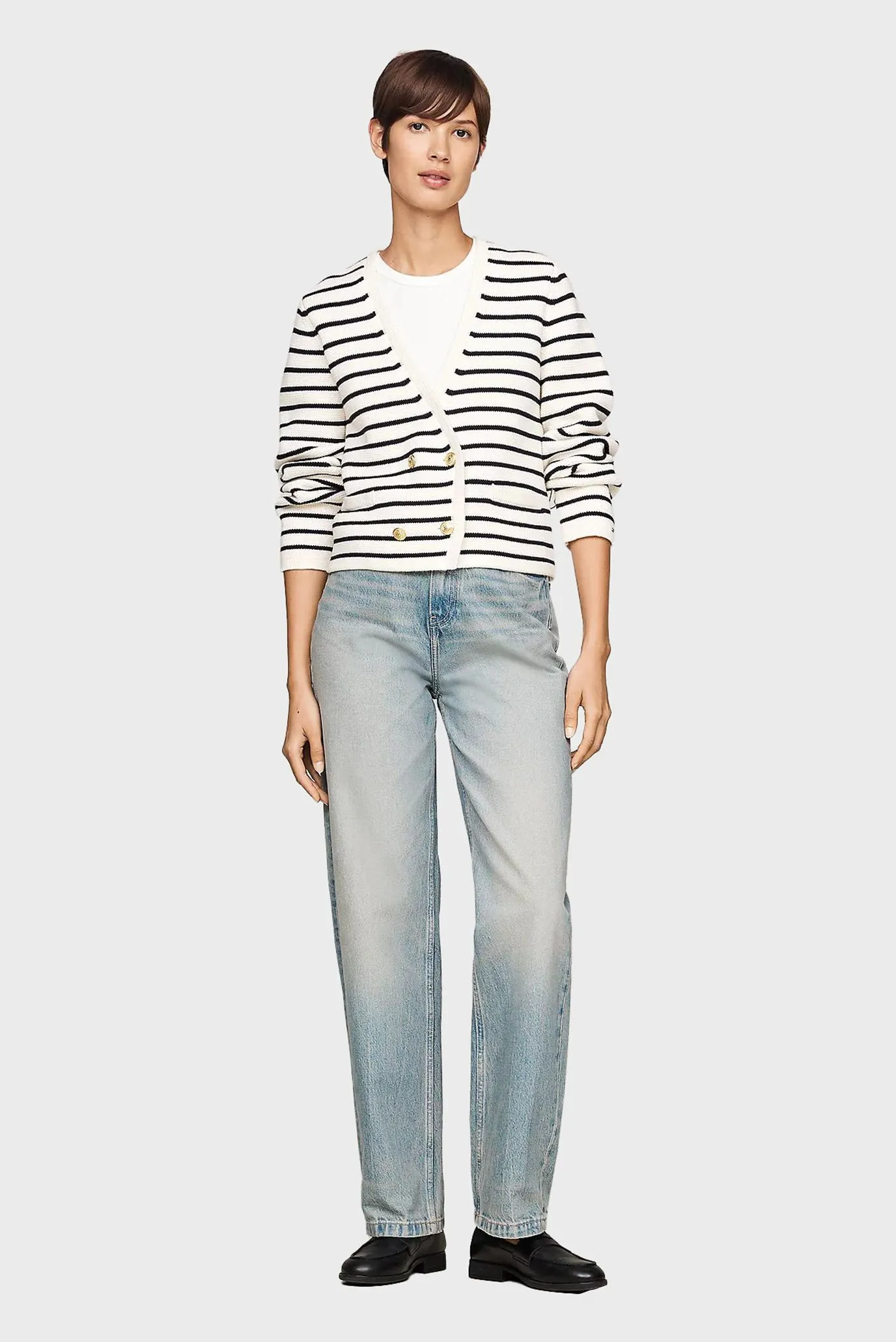 Кардиган BRETON GOLD BUTTON OVRLP CARDI 2