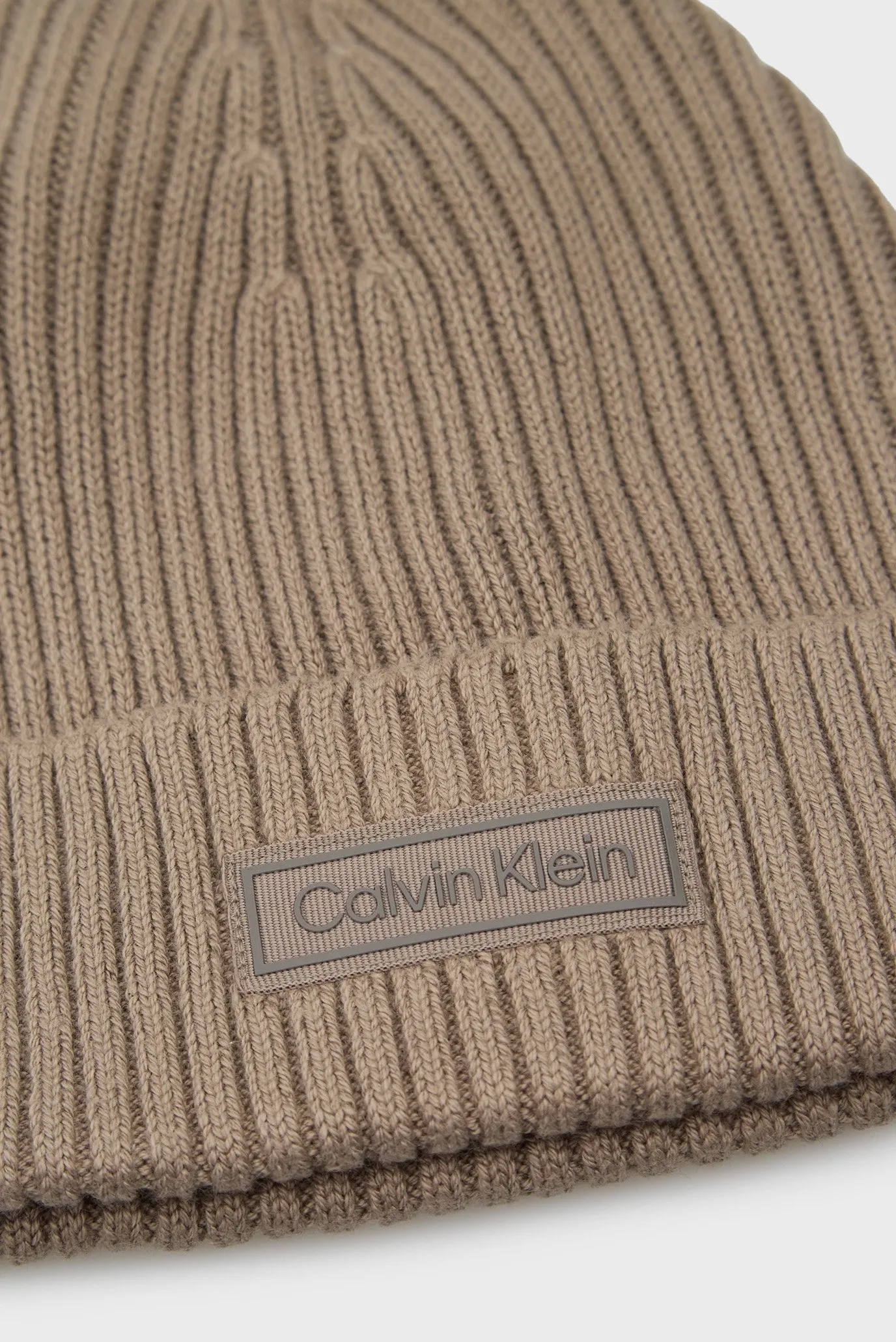 Шапка PATCH CHUNKY RIB COTTON BEANIE 3
