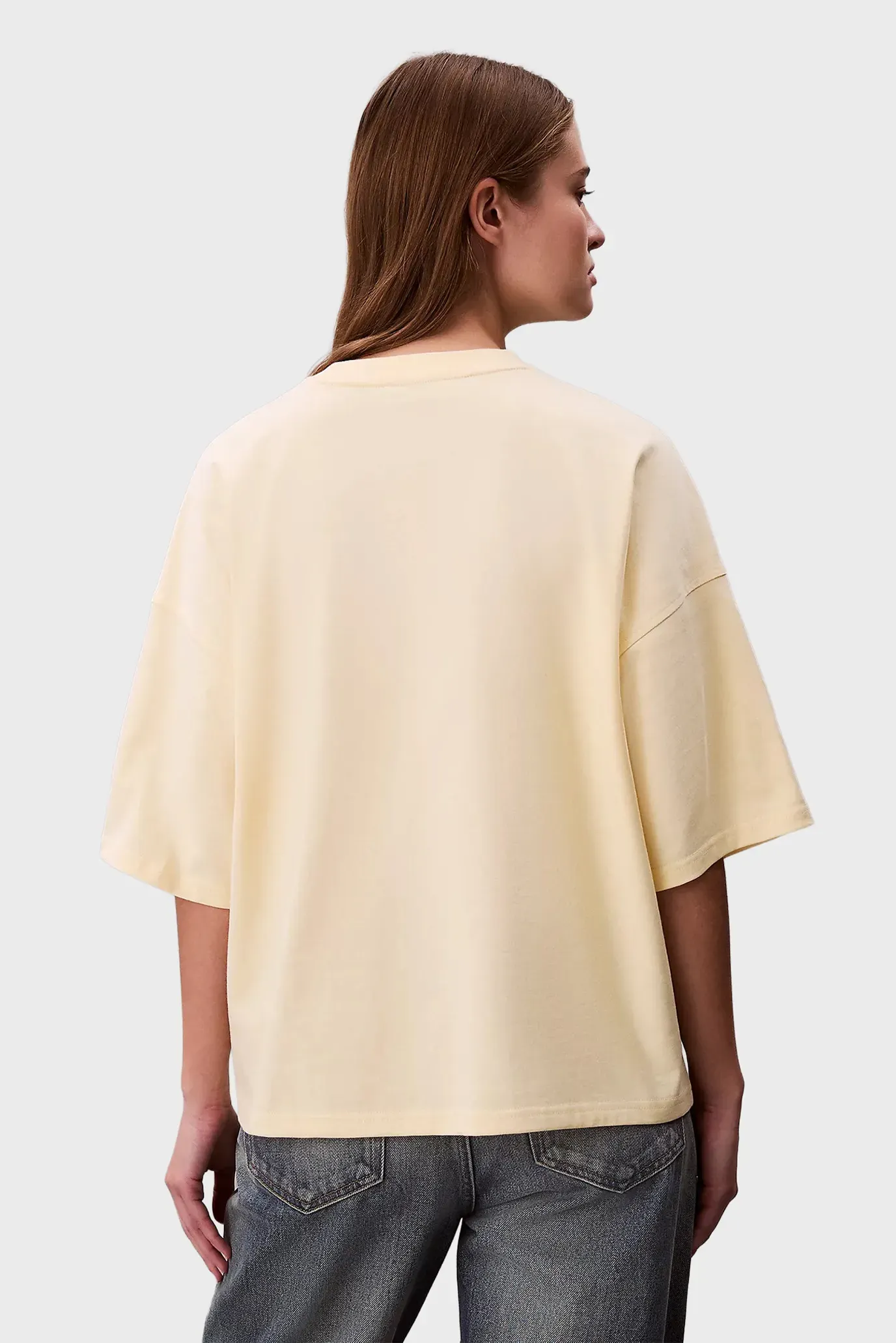 Футболка/SS WOVEN LABEL OVERSIZED TEE 4