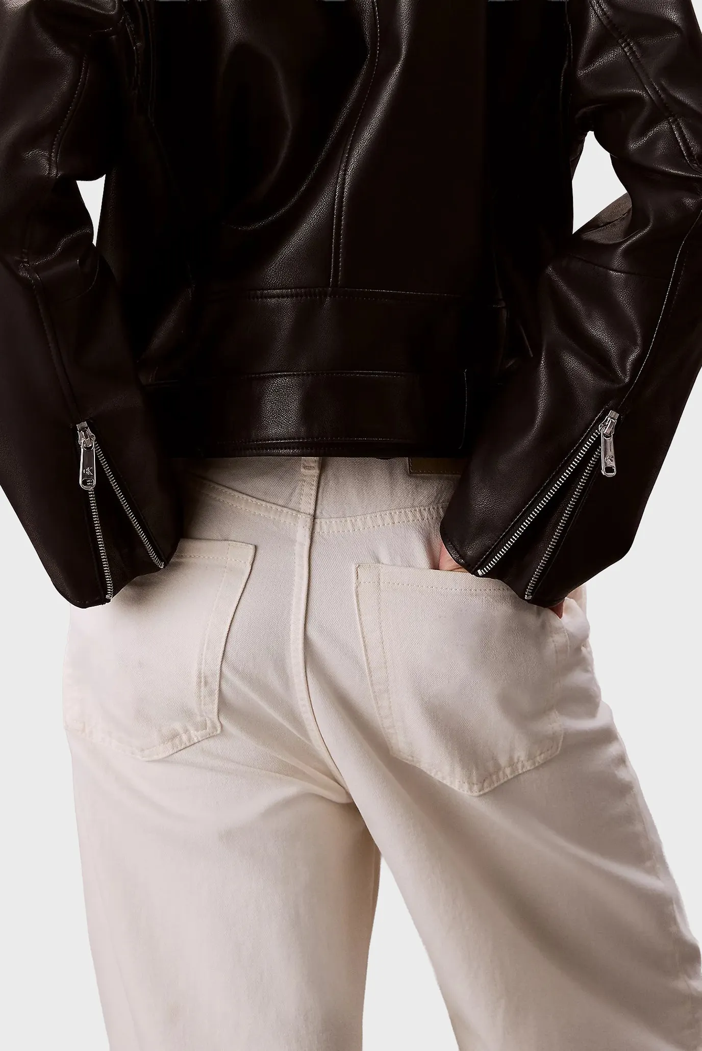 Kojali kurtka FAUX LEATHER MOTO JACKET W BELT 6