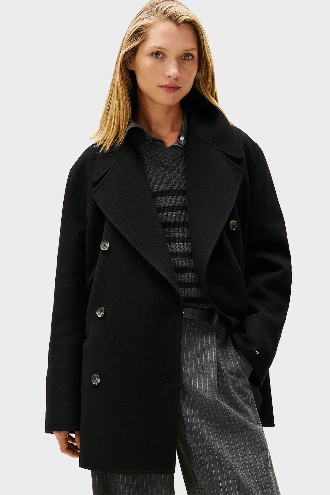 Пальто DF WOOL BLEND REG PEACOAT 3