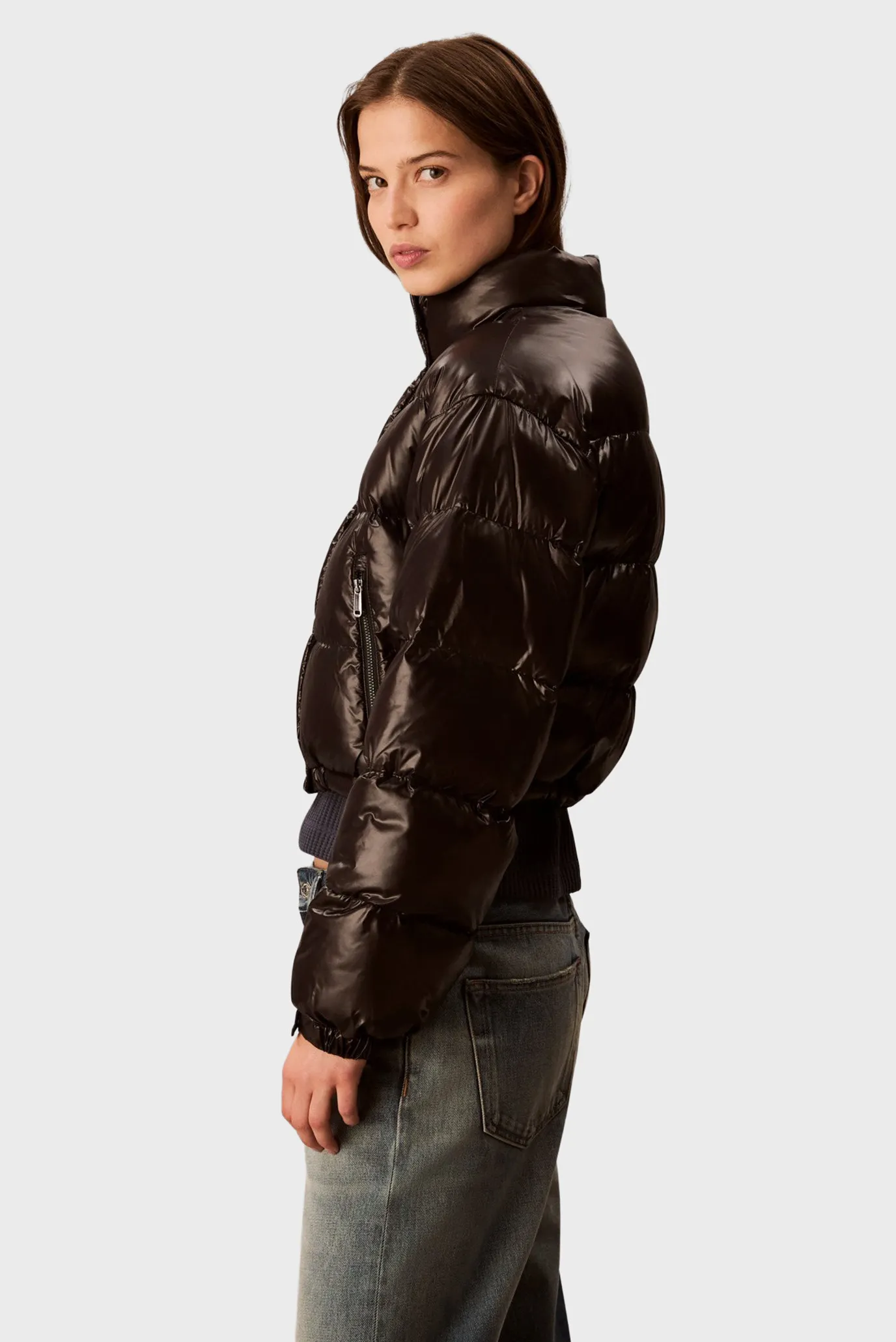 Qishki kurtka SHINE CROP PUFFER JACKET 5