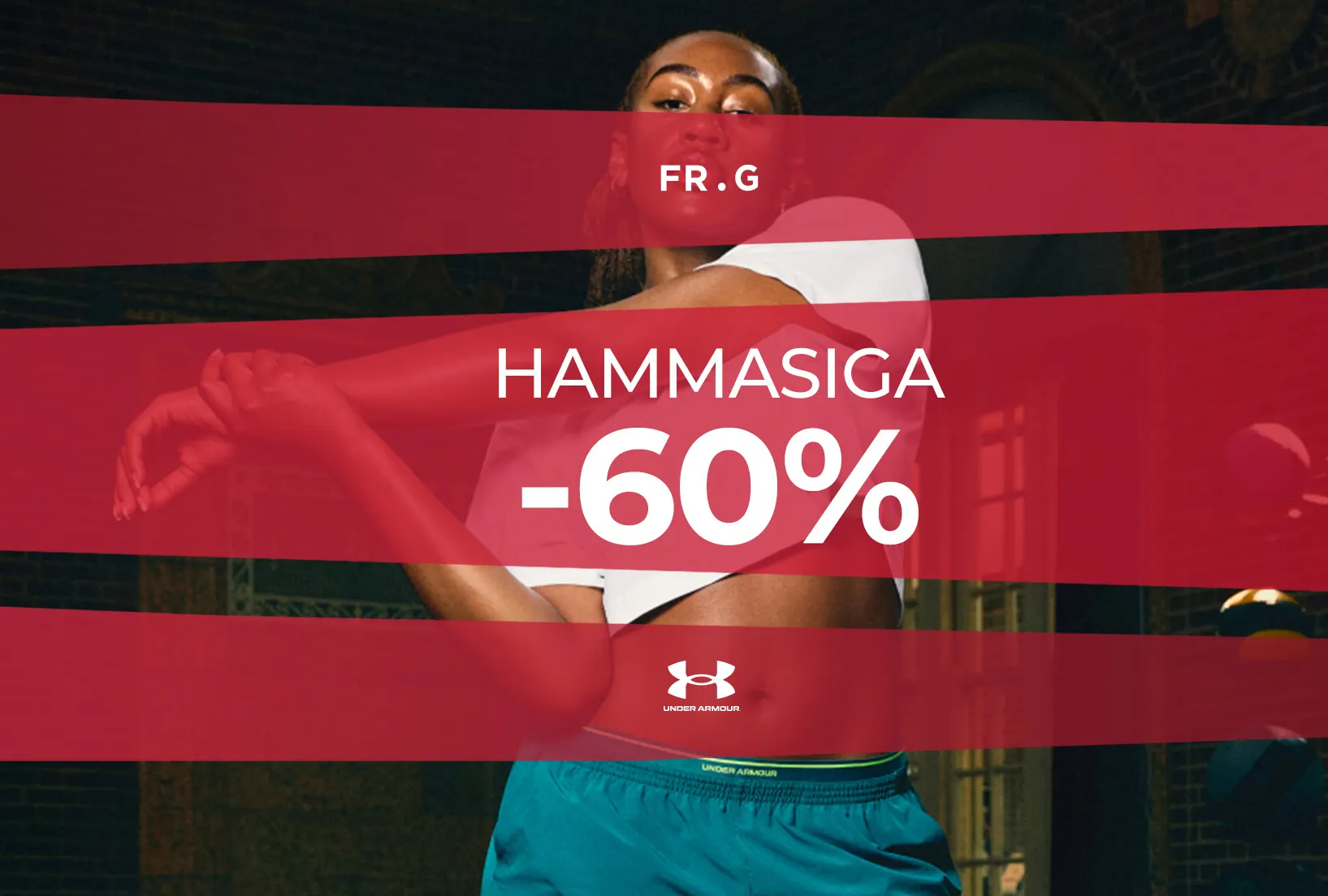 Under Armour: -60% hammasiga!