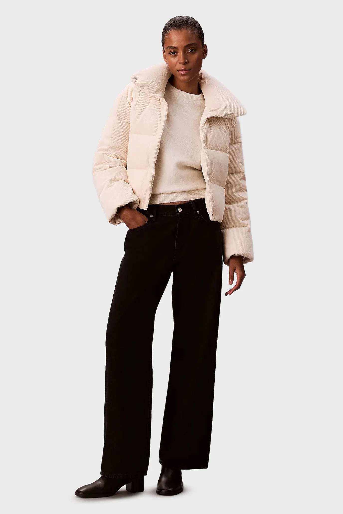 Qishki kurtka CORDUROY INSULATED DOWN PUFFER 2