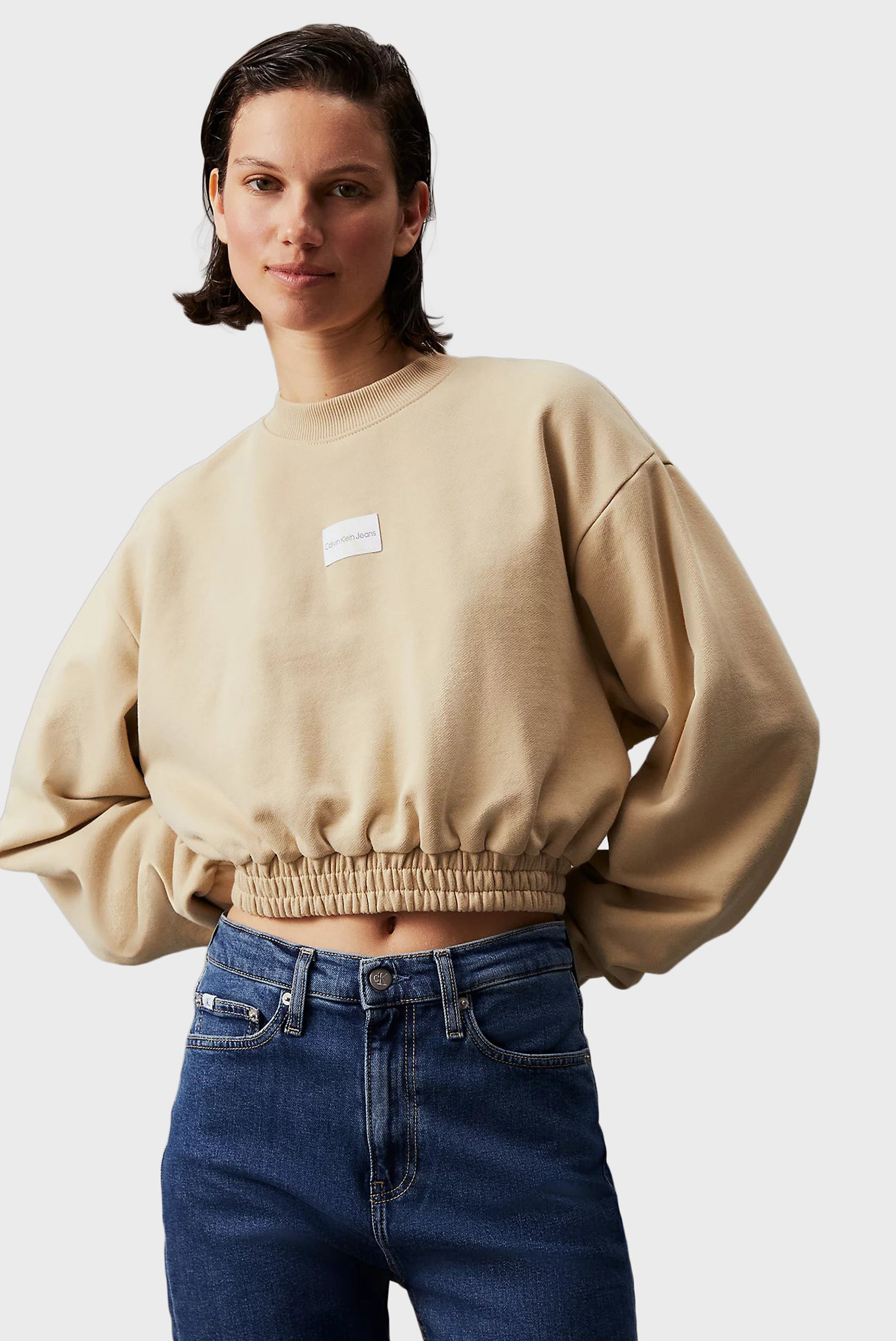 Свитшот WOVEN LABEL CREW NECKCalvin Klein Jeans Свитшот WOVEN LABEL CREW NECK 1