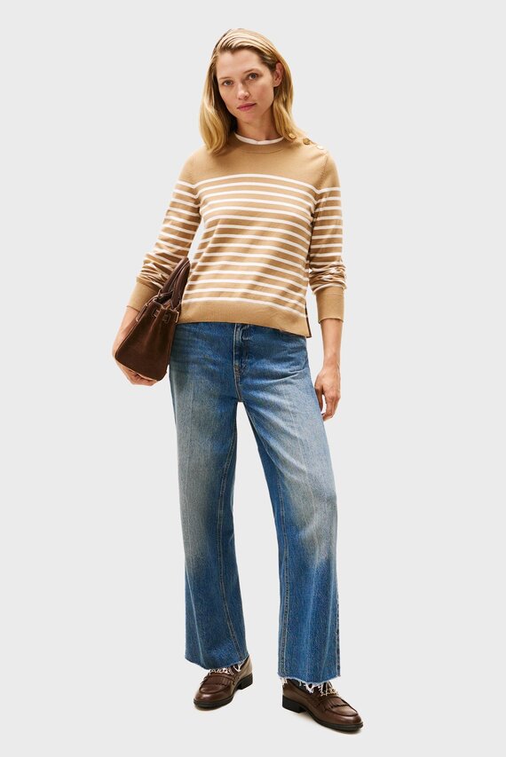 Sviter CO JERSEY MID GG LS GOLD BTN SWT Tommy Hilfiger Sviter CO JERSEY MID GG LS GOLD BTN SWT Tommy Hilfiger