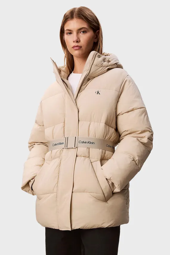 Qishki kurtka/BELTED MIDWEIGHT PUFFER Calvin Klein Jeans