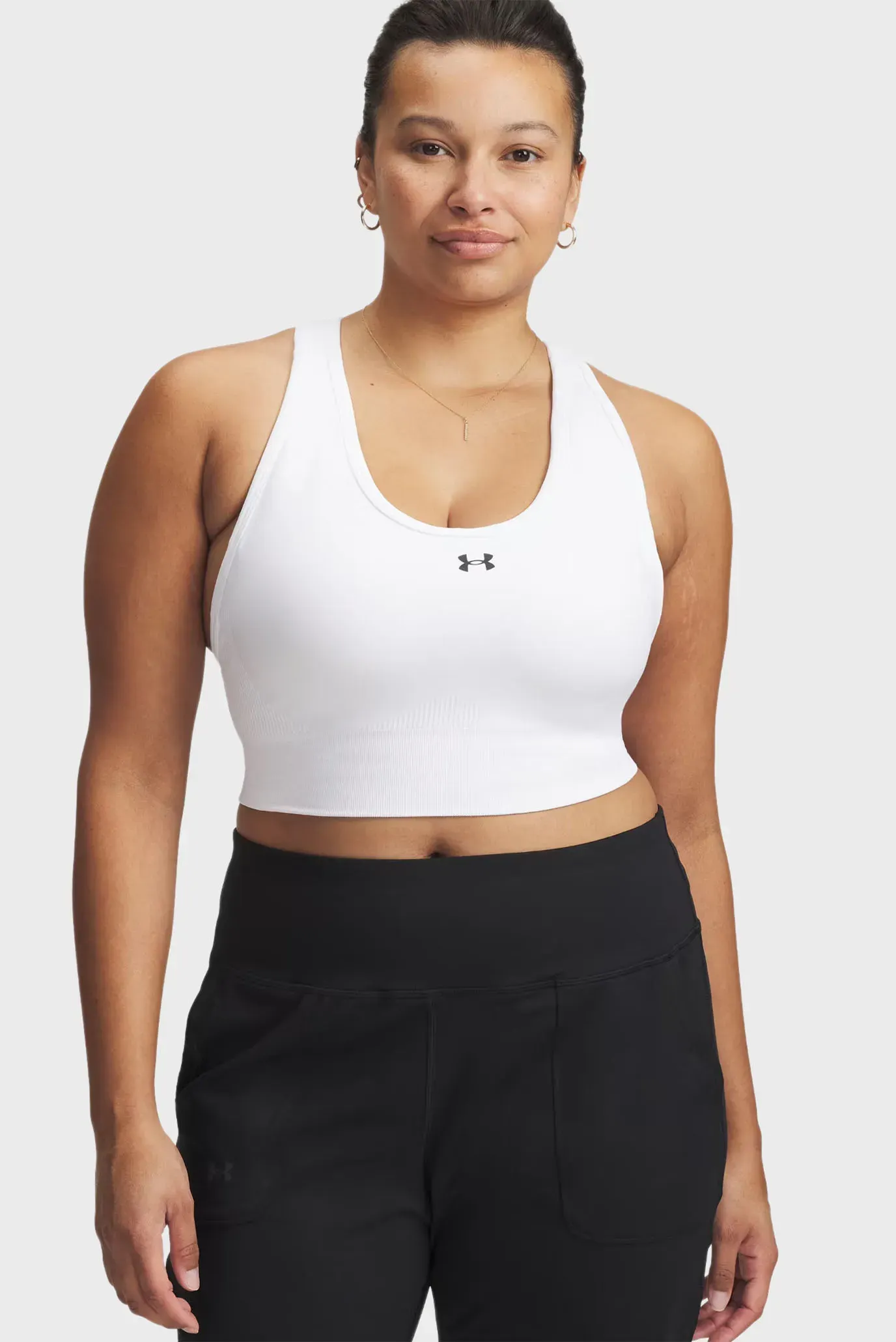 Top Vanish Seamless Mid Bra-WHT 3