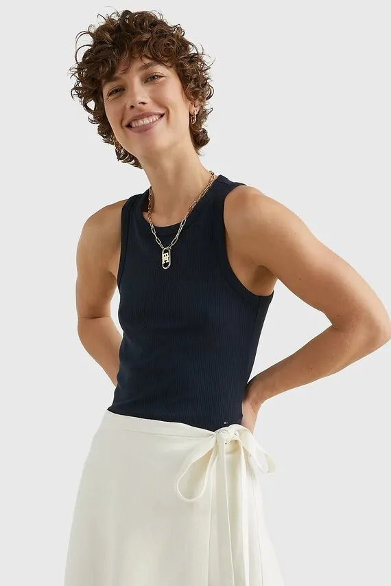 Mayka SLIM 5X2 RIB TANK TOP NS Tommy Hilfiger