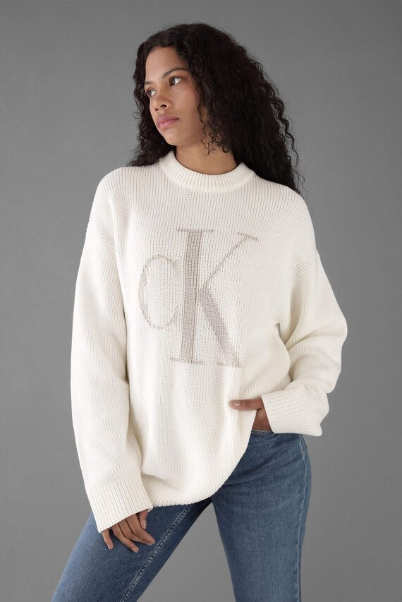 Sviter CK INTARSIA HIGH NECK SWEATER Calvin Klein Jeans Sviter CK INTARSIA HIGH NECK SWEATER Calvin Klein Jeans