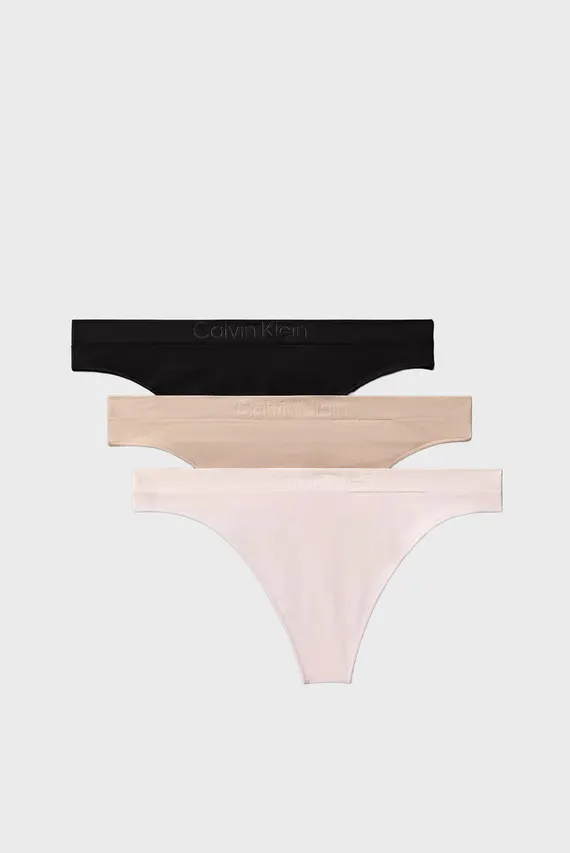 Ichki kiyim to'plami THONG 3 PK Calvin Klein