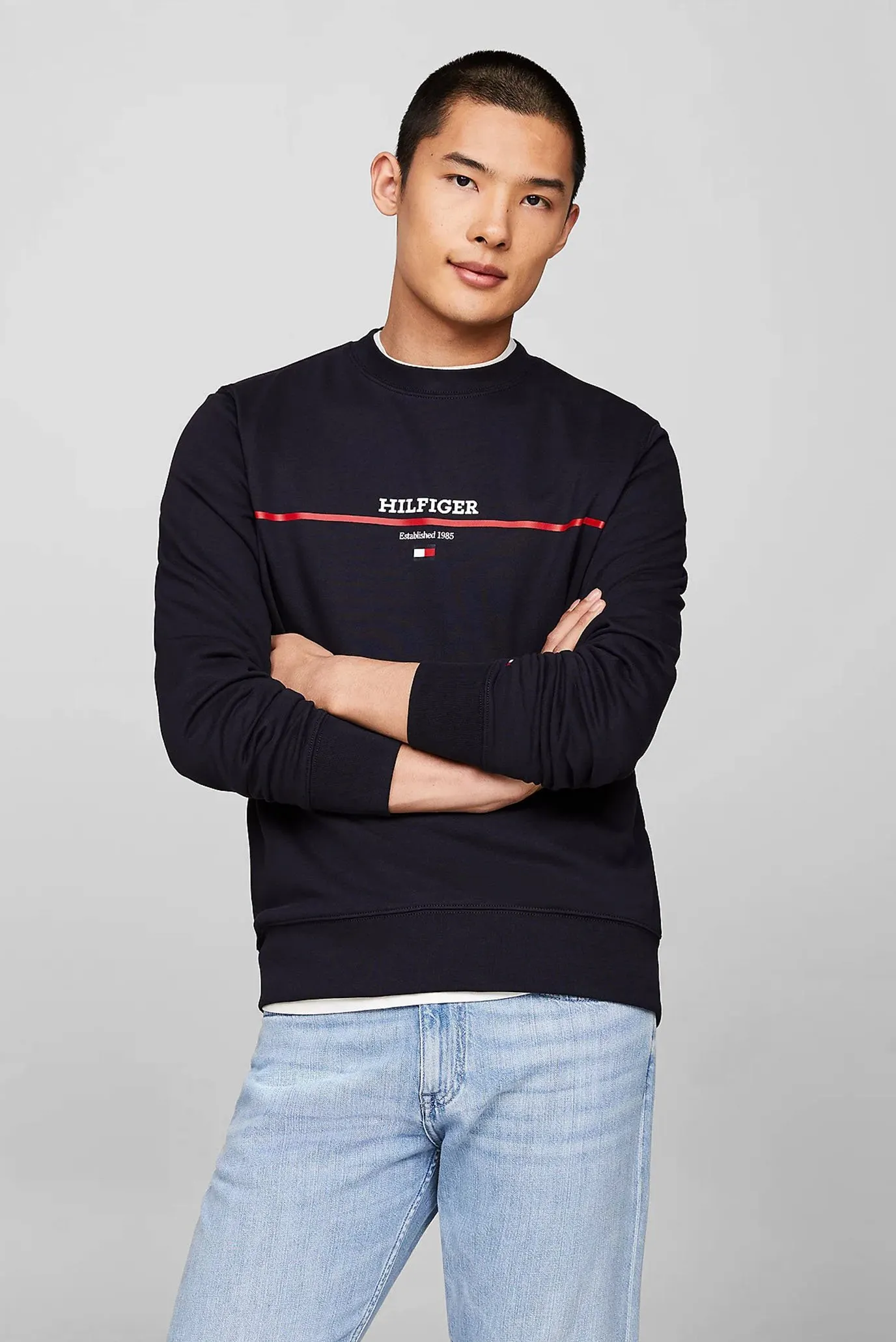 Svitshot HILFIGER STRIPE TERRY SWEATSHIRT 4