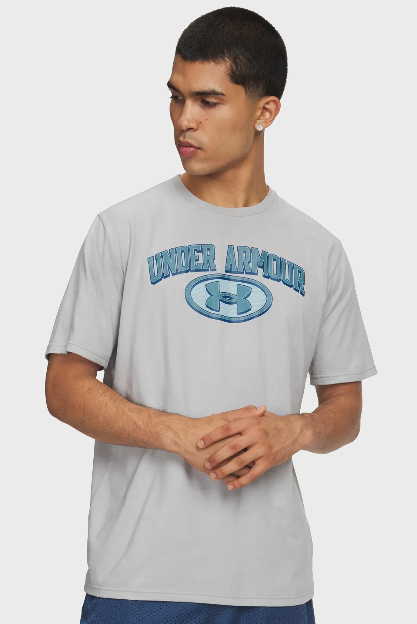 Futbolka/UA M WM Locker Tag SS-GRY 1