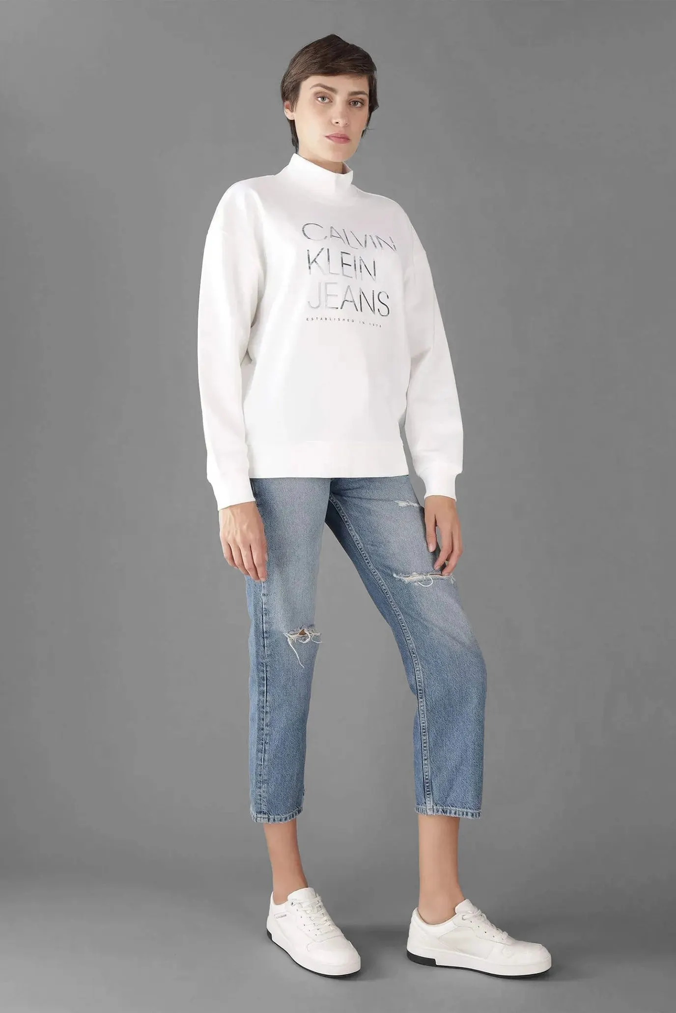 Sviter EMBROIDERED  INSTITUTIONAL HWK 2