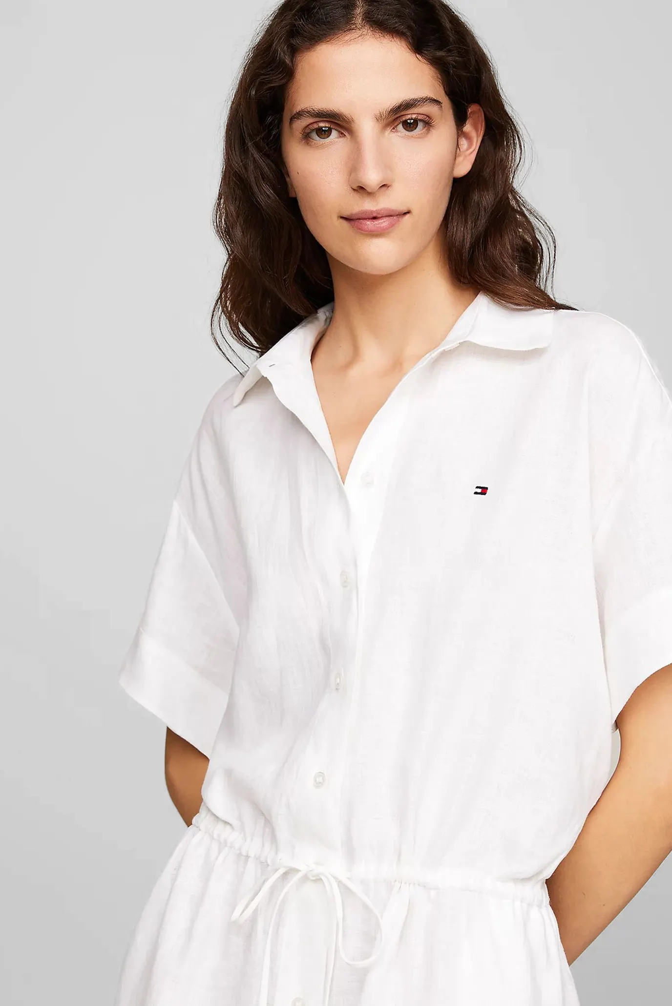 Koʻylak LINEN SS MIDI SHIRT DRESS 3