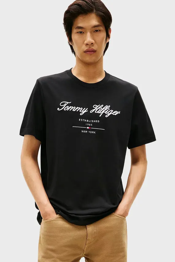 Futbolka SCRIPT LOGO TEE Tommy Hilfiger