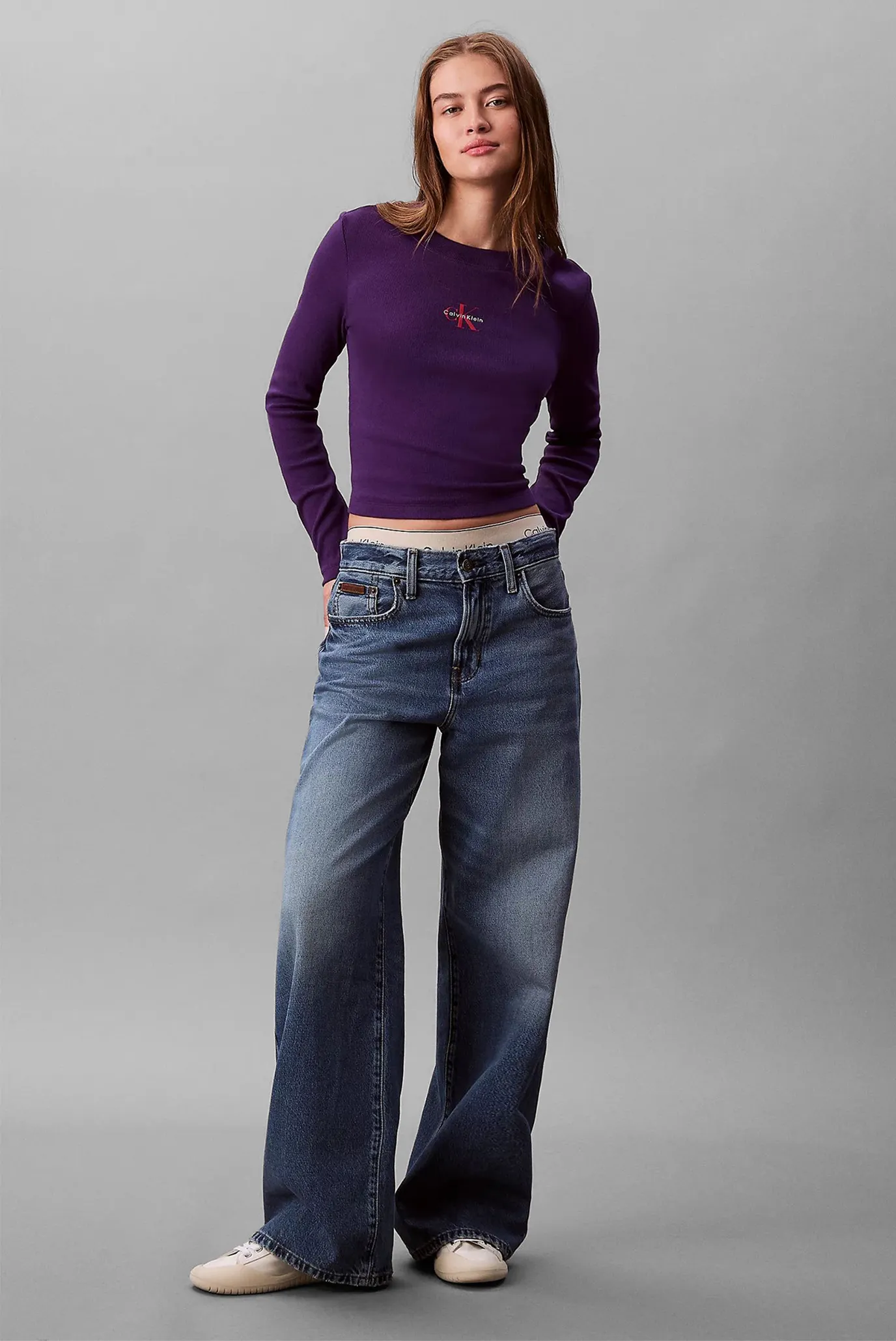 Лонгслив A- LS MONOGRAM BABY TEE 2