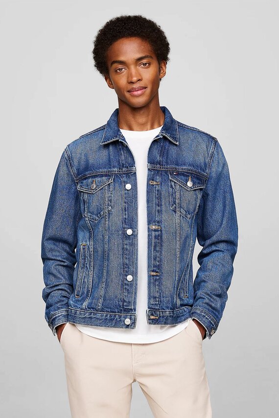 Jins kurtka TRUCKER JKT STR SEP INDIGO Tommy Hilfiger Jins kurtka TRUCKER JKT STR SEP INDIGO Tommy Hilfiger