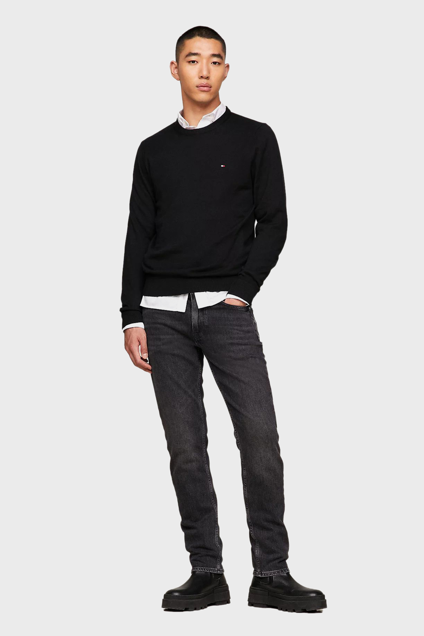 Sviter PIMA ORG CTN CASHMERE CREW NECK 2