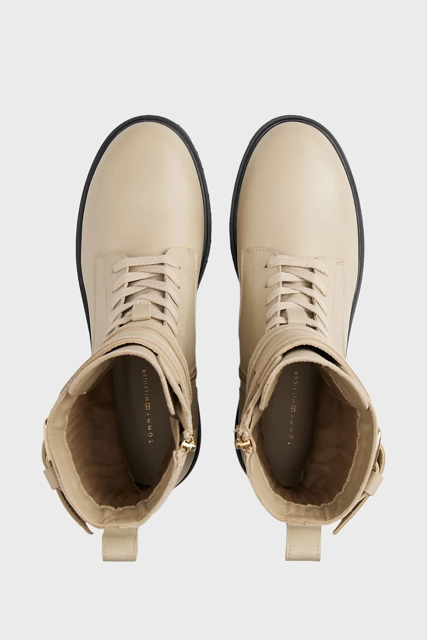 Ботинки TOMMY HILFIGER LTHR BIKER LACEUP 4