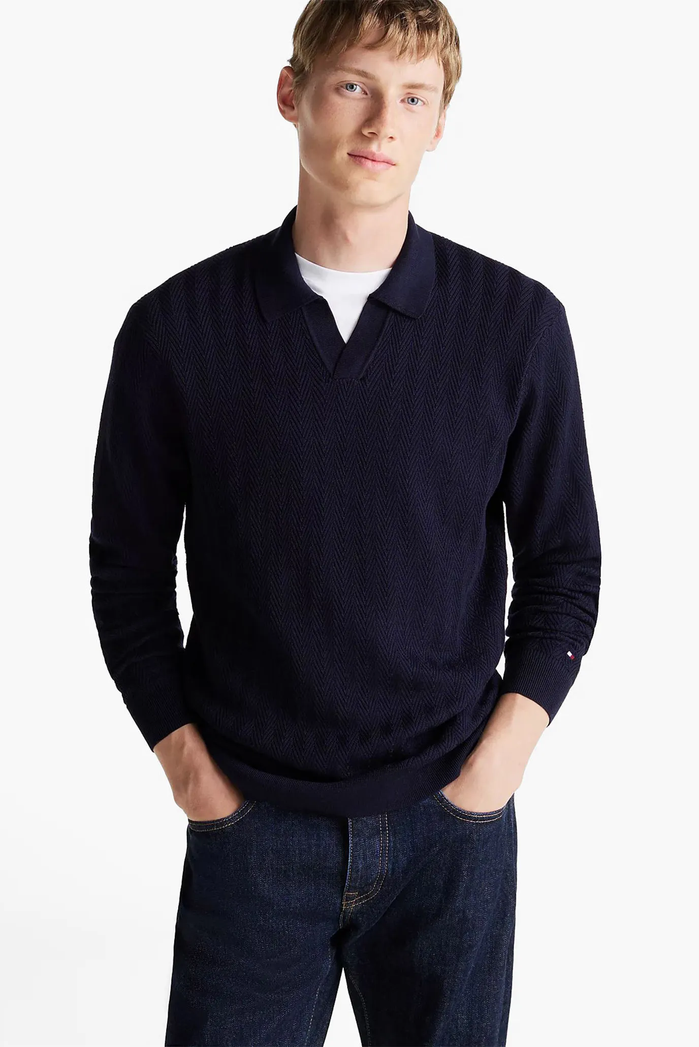 Sviter DC MERCERISED STRUCTURE L S POLO 1