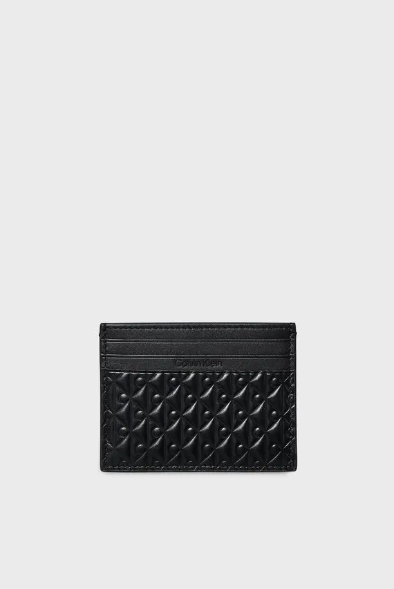 Karta saqlagich EMBOSSED EMBLEM CARD CASE Calvin Klein